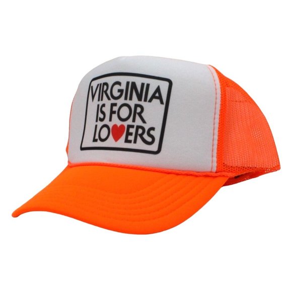 Virginia Is For Lovers Trucker Hat Vintage Mesh Hat Adjustable Cap - Picture 3 of 3